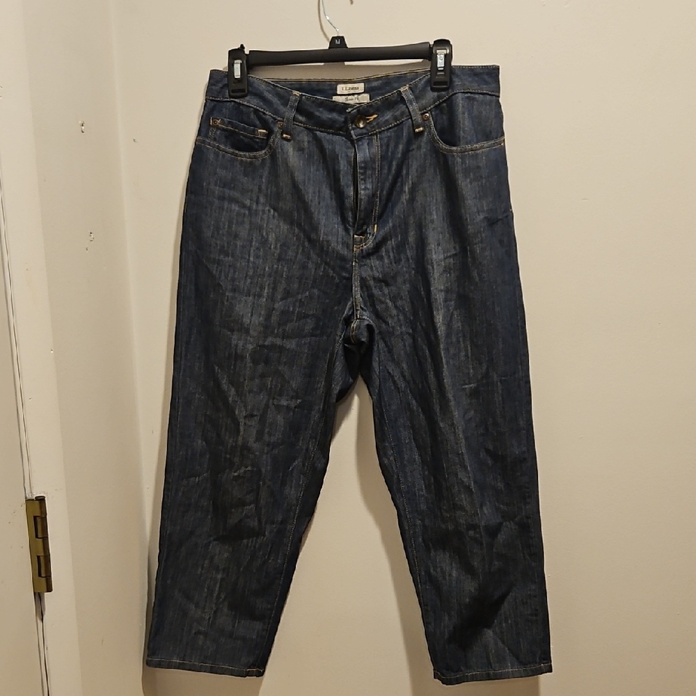 L.L. Bean Indigo Cropped Jeans